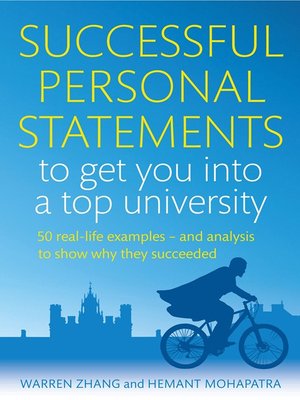 cover image of Successful Personal Statements to Get You into a Top University